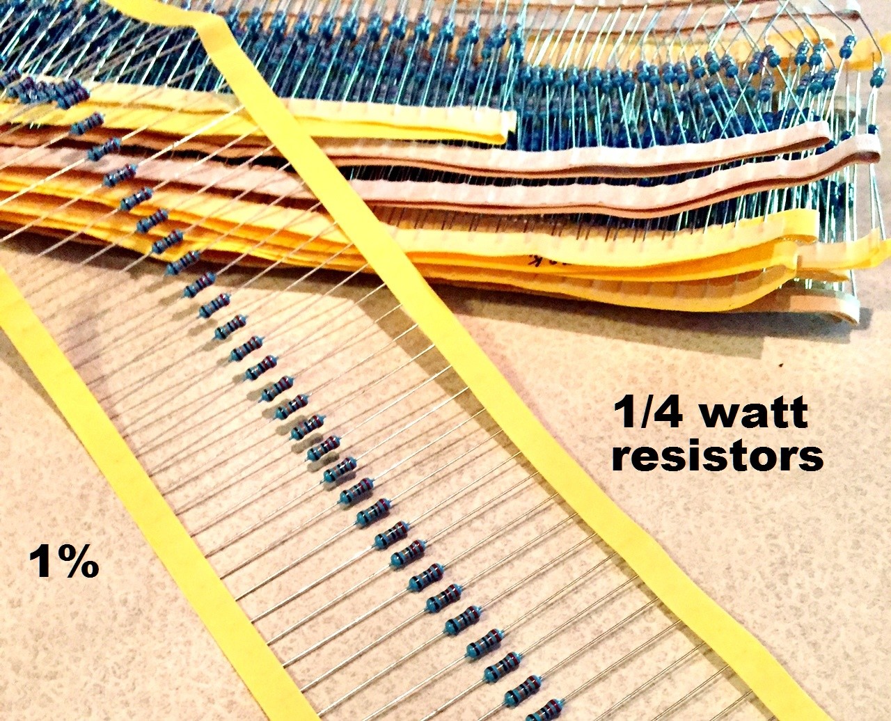 10 pcs 1/4W 0.25W 1% Metal Film Resistor YOU CHOOSE THE VALUE !!