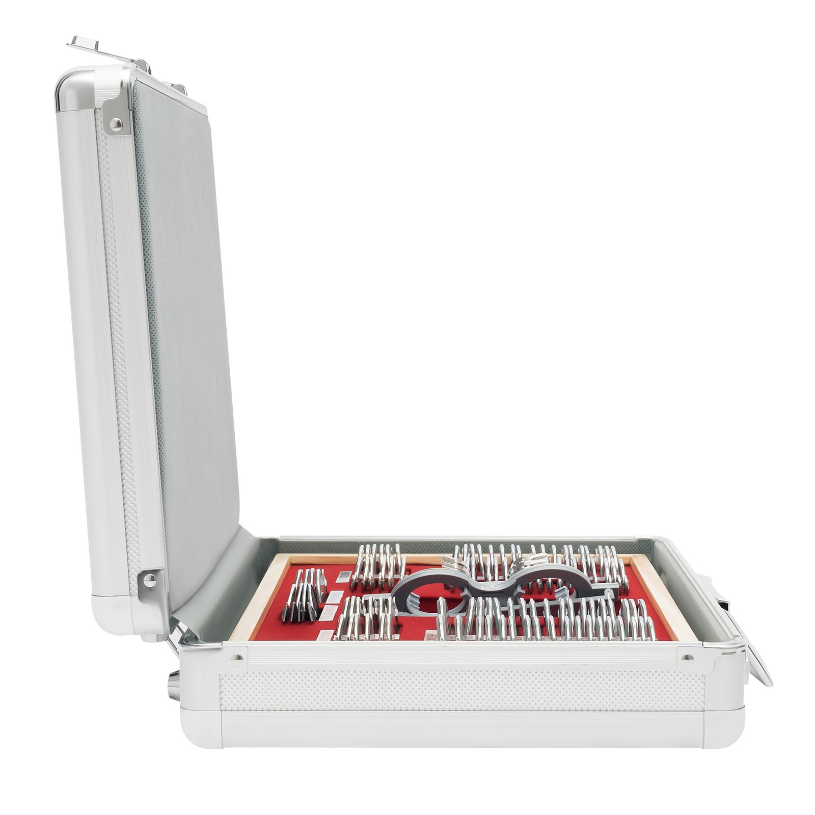 Optometry Optical Trial Lens Kit Test Metal Trial Frame Set w/Case Box 104pcs