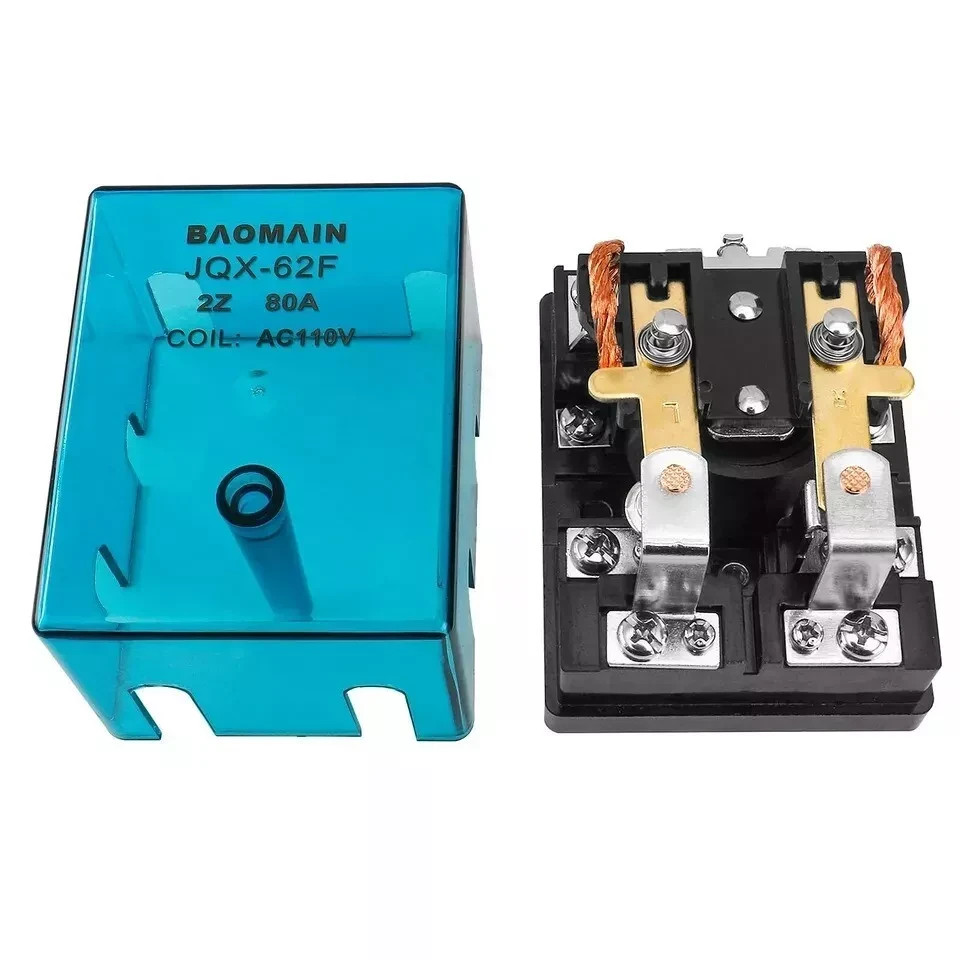 Baomain High Power Relay JQX-62F-2Z Coil Voltage AC 110V 80A DPDT 2NO 2NC Electr