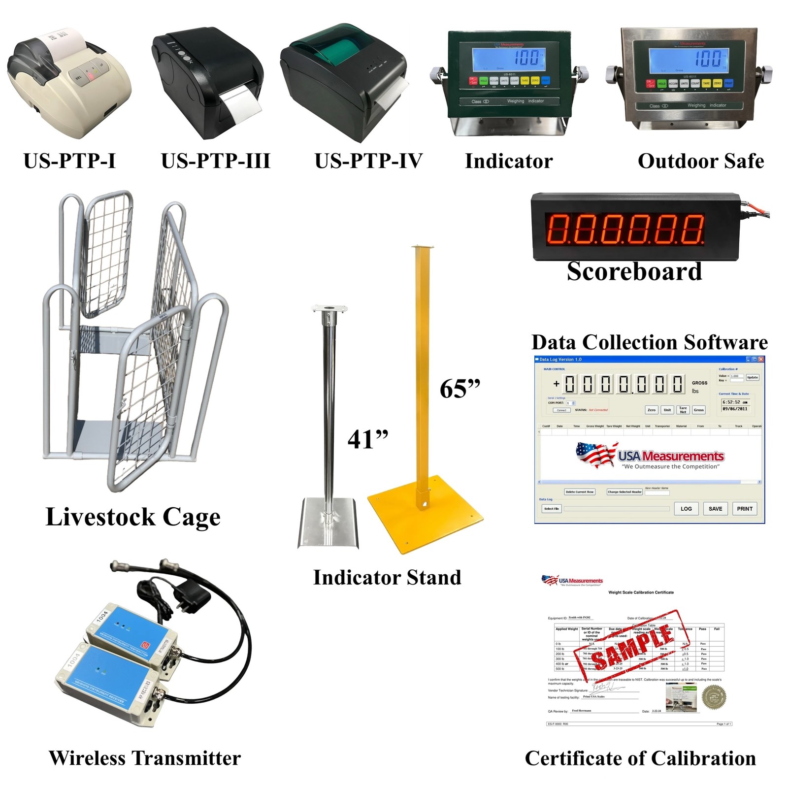 US-LS5020 «Smart Pro» Animal Scale (1,000 lb x 0.2 lb)