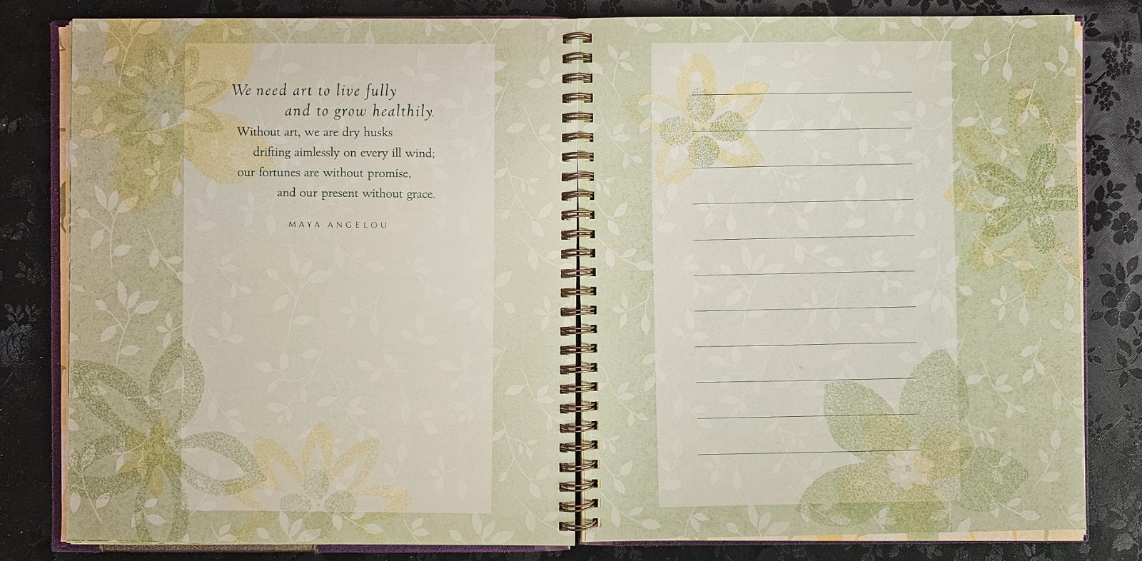 Hallmark Maya Angelou Journal «Life Is Pure Adventure» Never Used