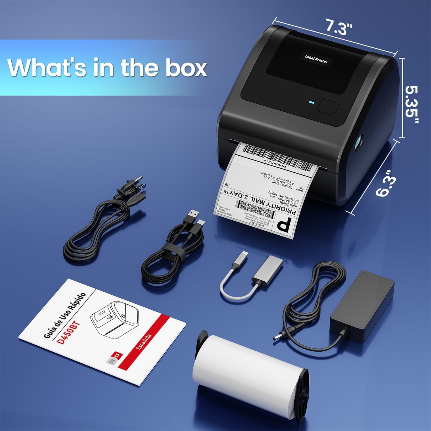 Phomemo 4×6 Shipping Label Printer Bluetooth Thermal for USPS FedEx UPS