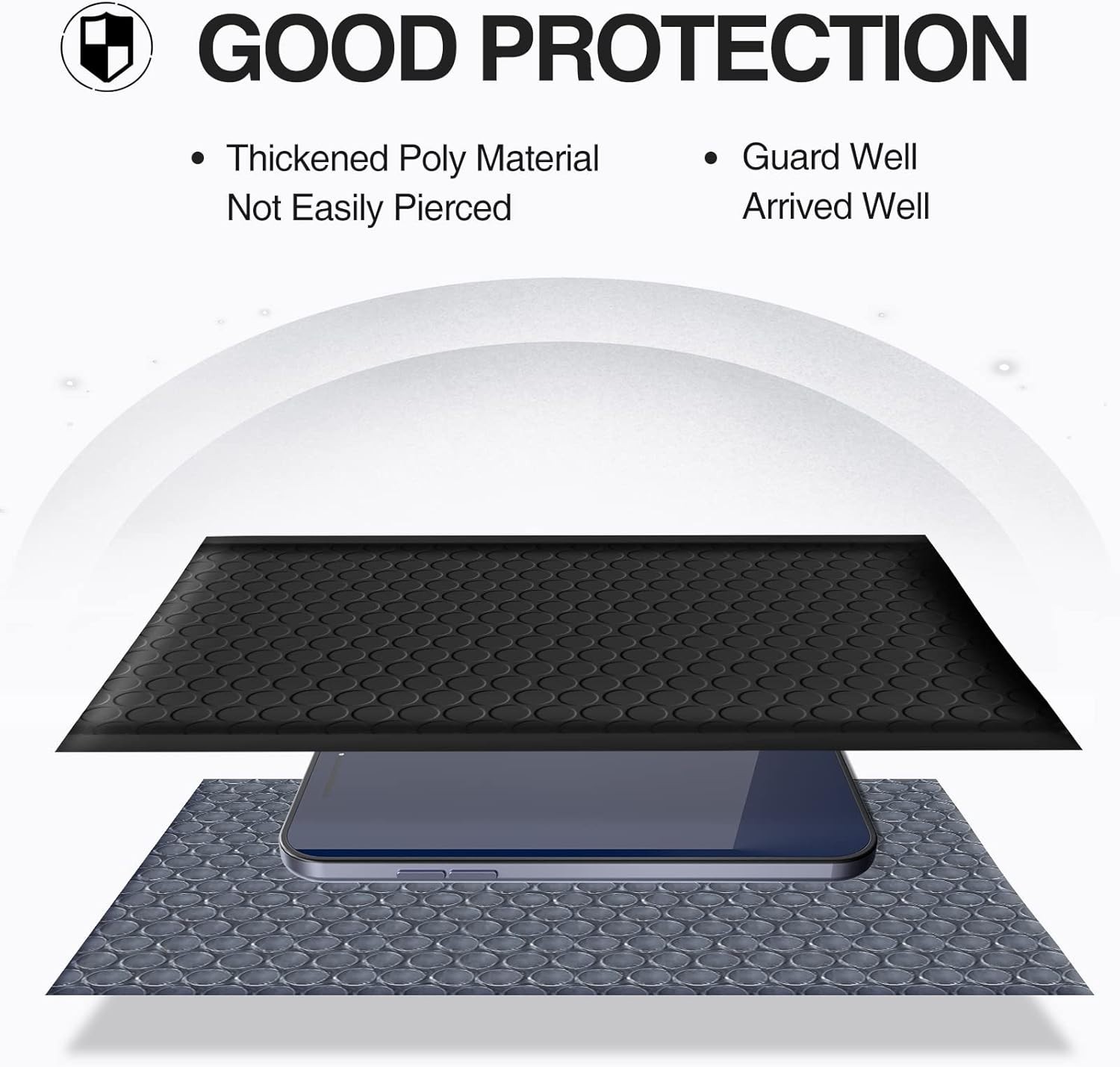 Black Bubble Mailers for Shipping 6×10 Inch 100 Pack