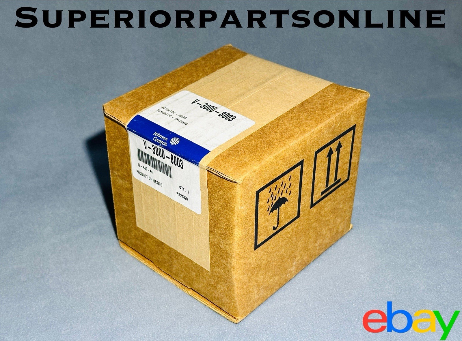 *NEW IN BOX* Johnson Controls V-3000-8003 Pneumatic Actuator, 25-PSI 3/4″ Stroke