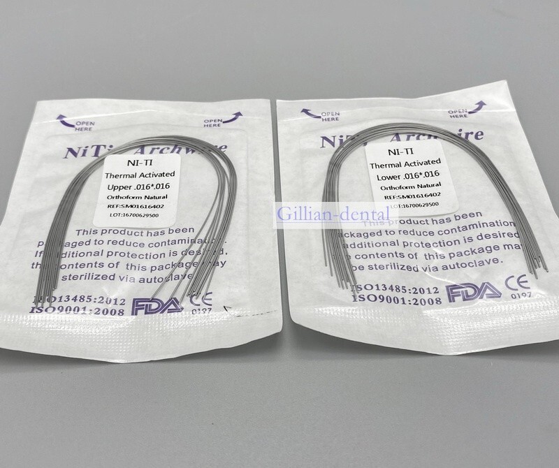 Dental Ortho Thermal Activated Arch Wire Rectangular Ovoid/Natural Form Wires