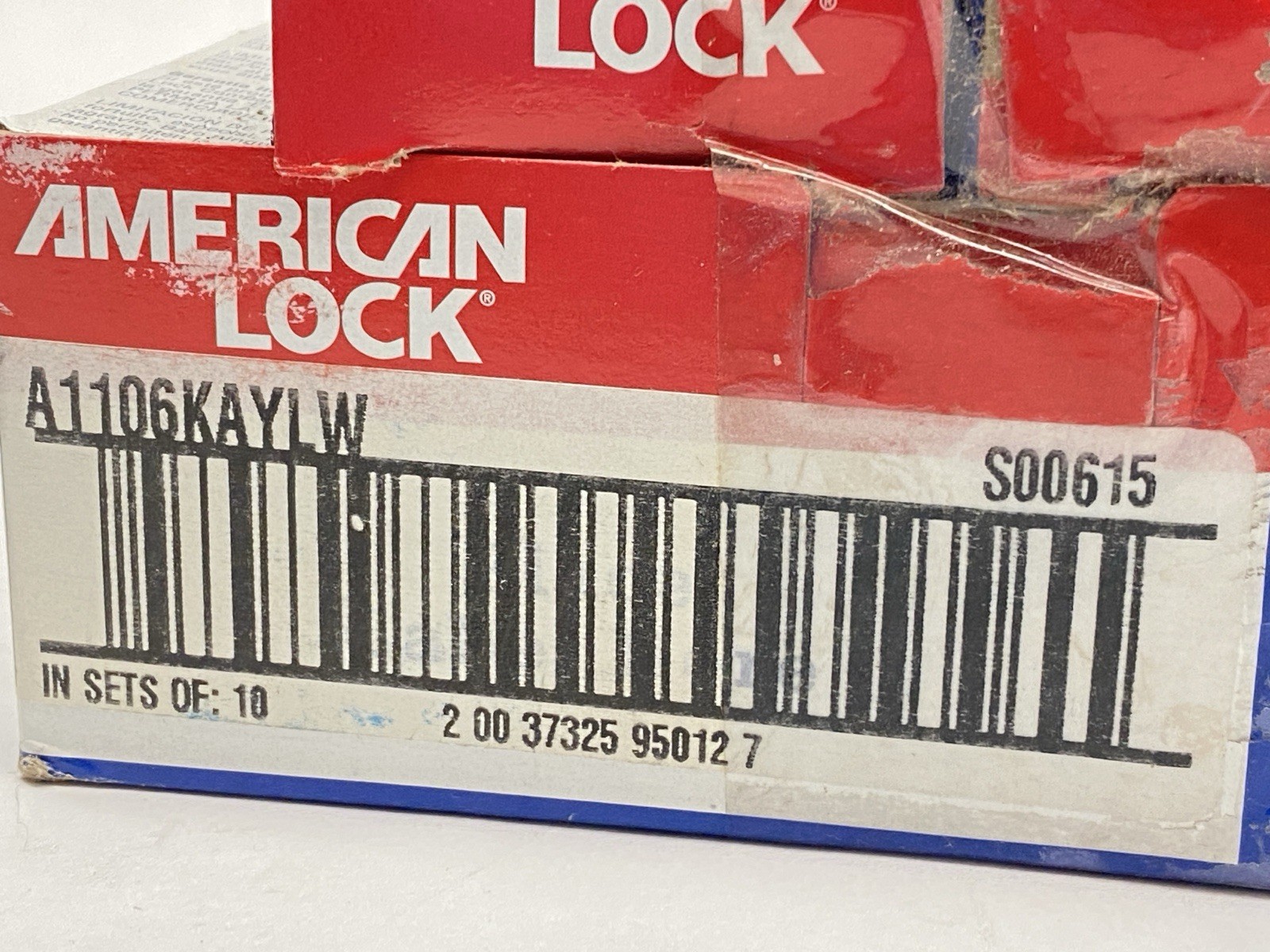 American Lock A1106KAYLW Lockout Padlock Yellow Key S00615 LOT OF 10