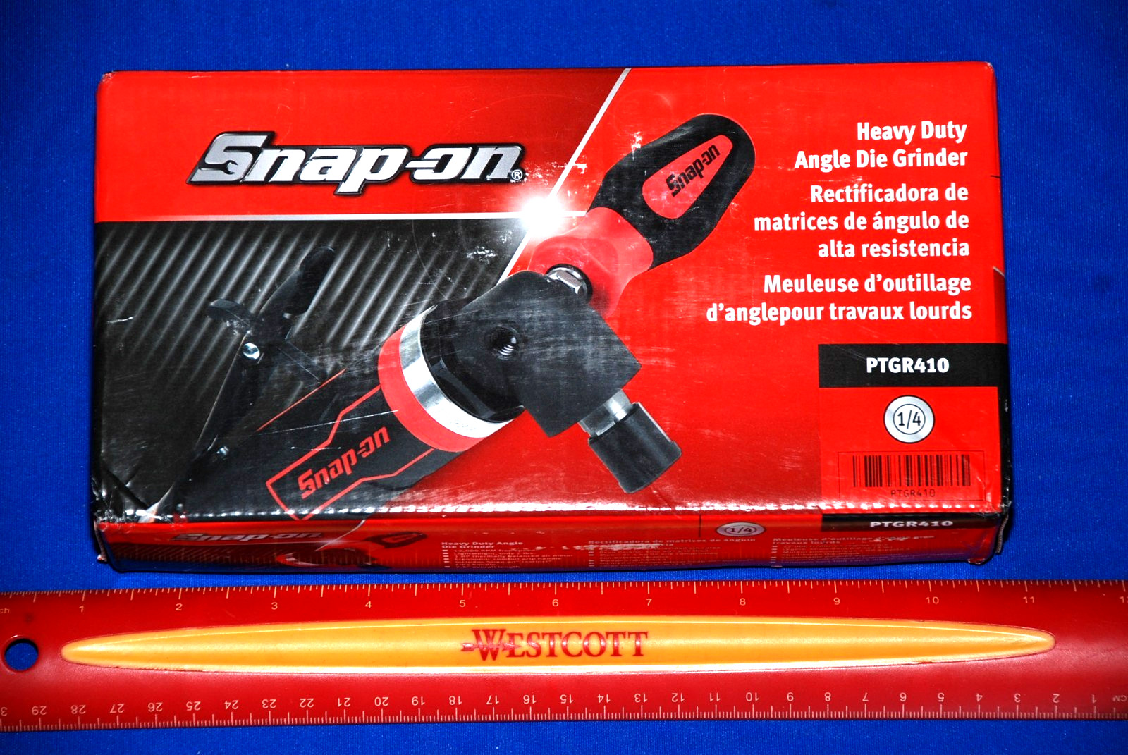 Snap-On Tools NEW Red 1 HP 12000 RPM Heavy-Duty Right Angle Die Grinder