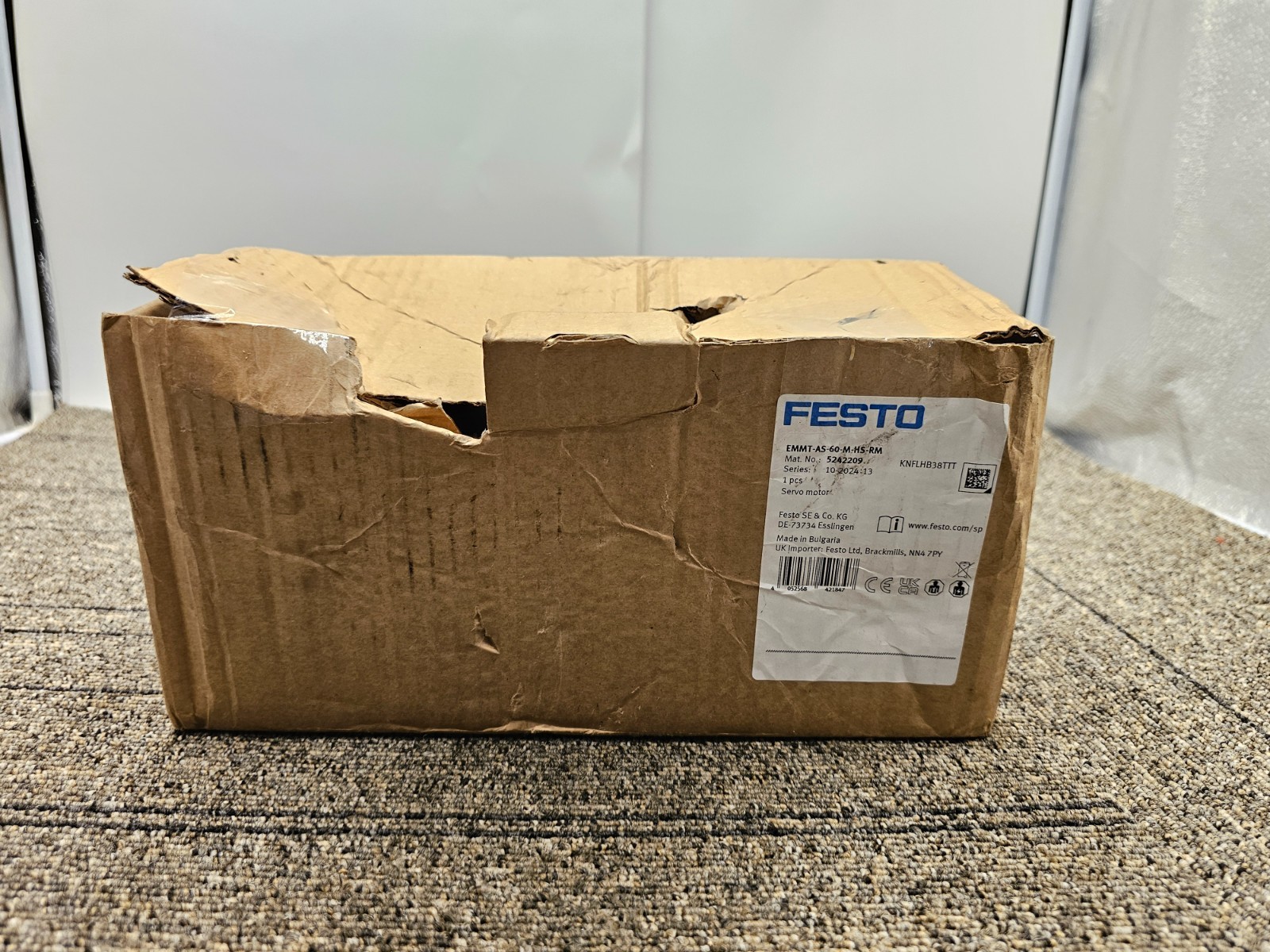 FESTO EMMT-AS-60-M-HS-RM Servo Motor 5242209 KNFLHB38TTT IP40 IEC 60034