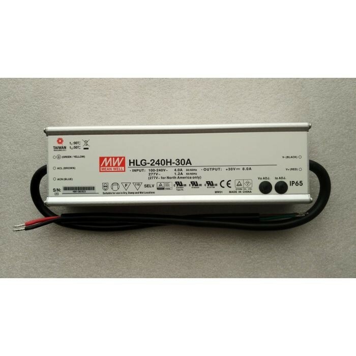 NEW Mean Well HLG-240H-30A Power Supply – Adjustable Output