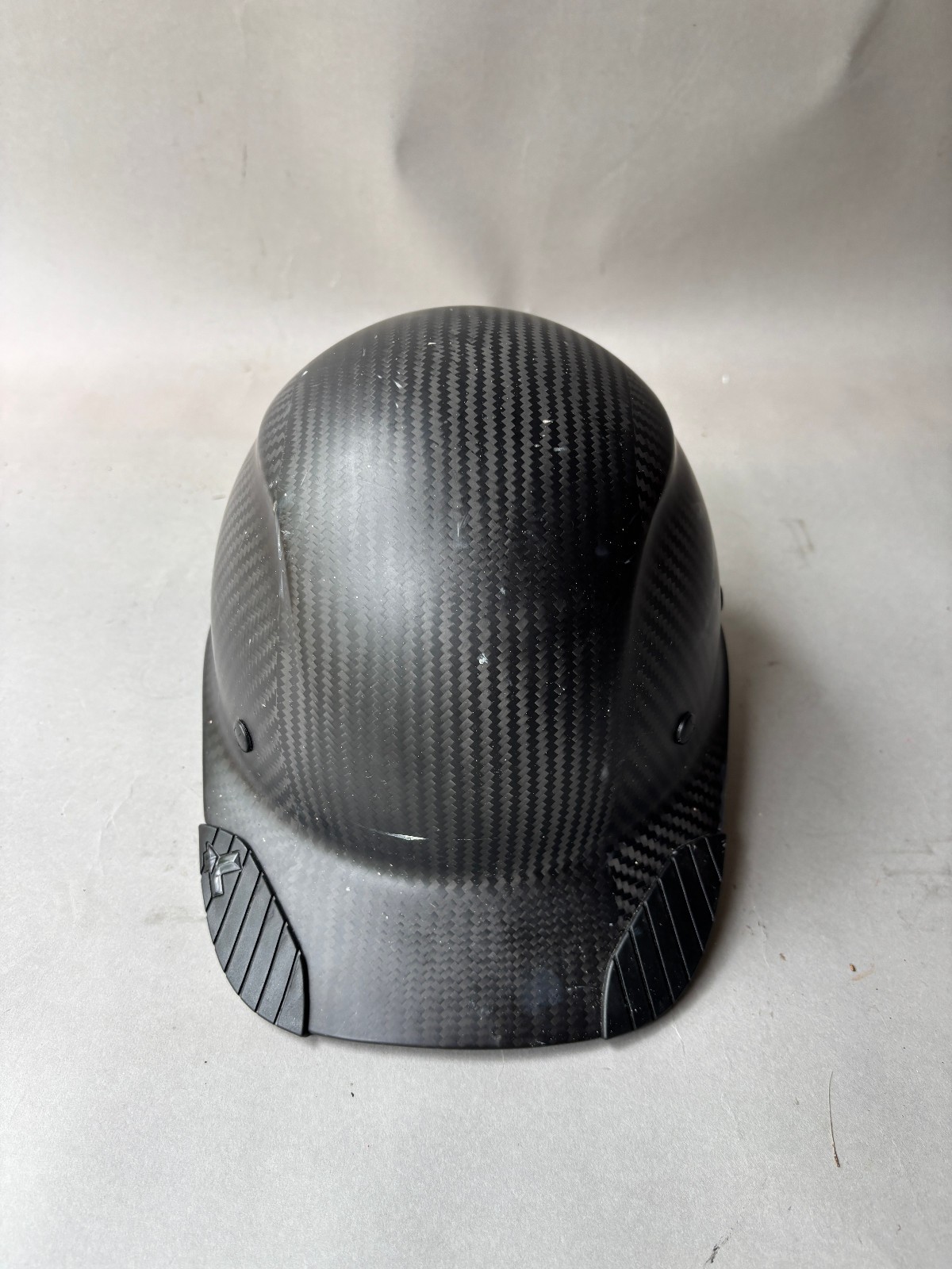 DAX Actual Carbon Fiber Cap Style Lift Safety Hard Hat Satin Black