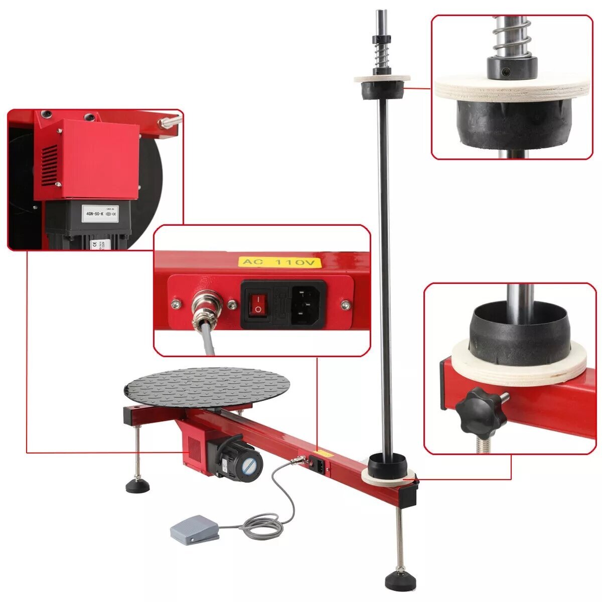 Big Stretch Film Wrapping Machine Dispenser Tools Pallet Packing Machine 220lb