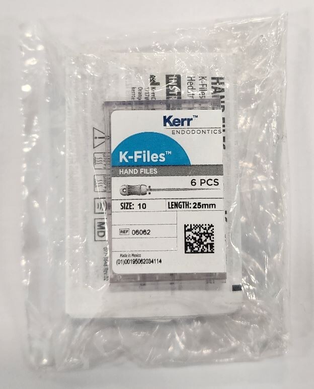 *30-Pieces* Kerr Endodontics K-Files Hand Files Size-10 Length 25mm 06062