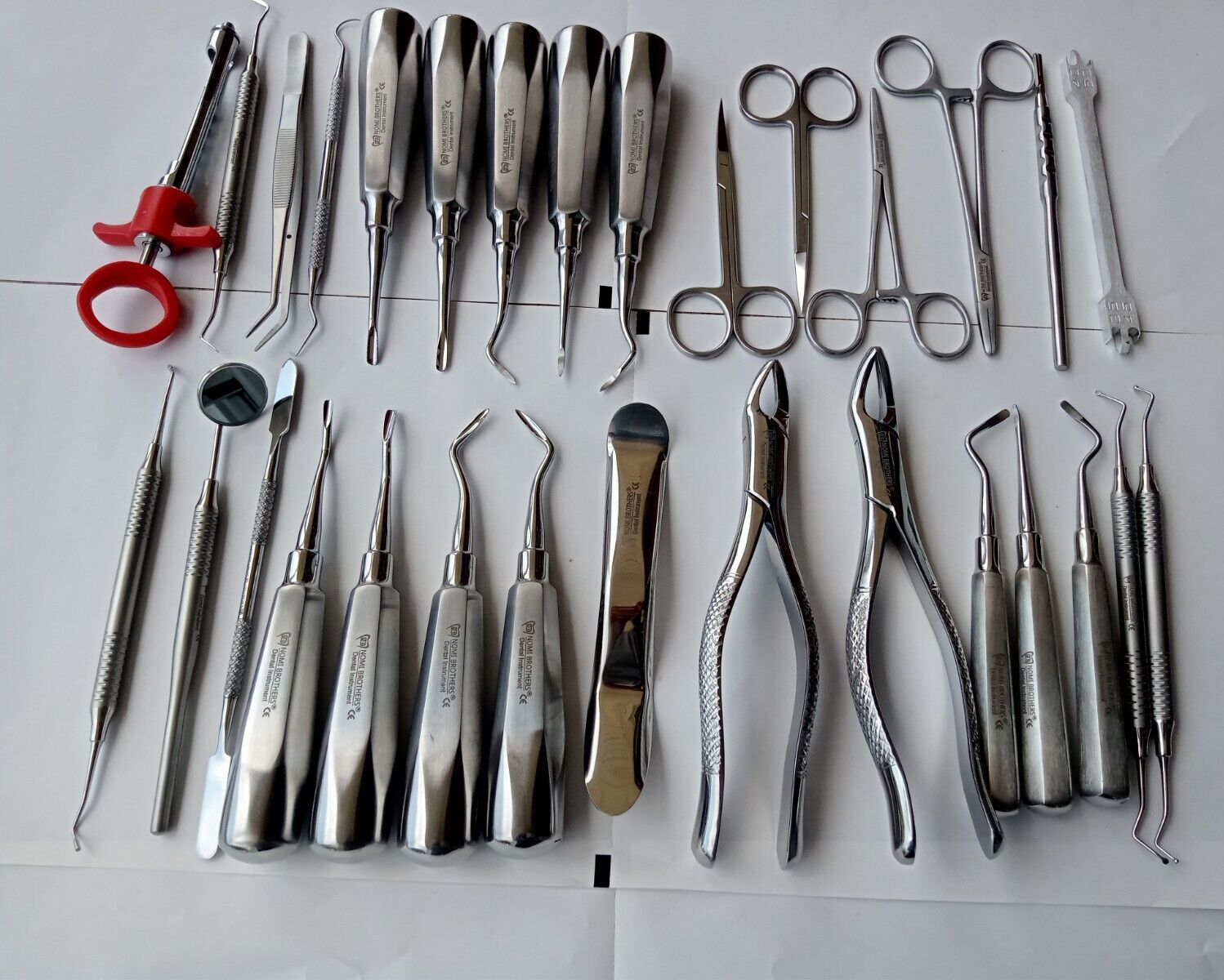30 PC ORAL DENTAL SURGERY EXTRACTING ELEVATORS FORCEPS INSTRUMENT KIT SET GERMAN