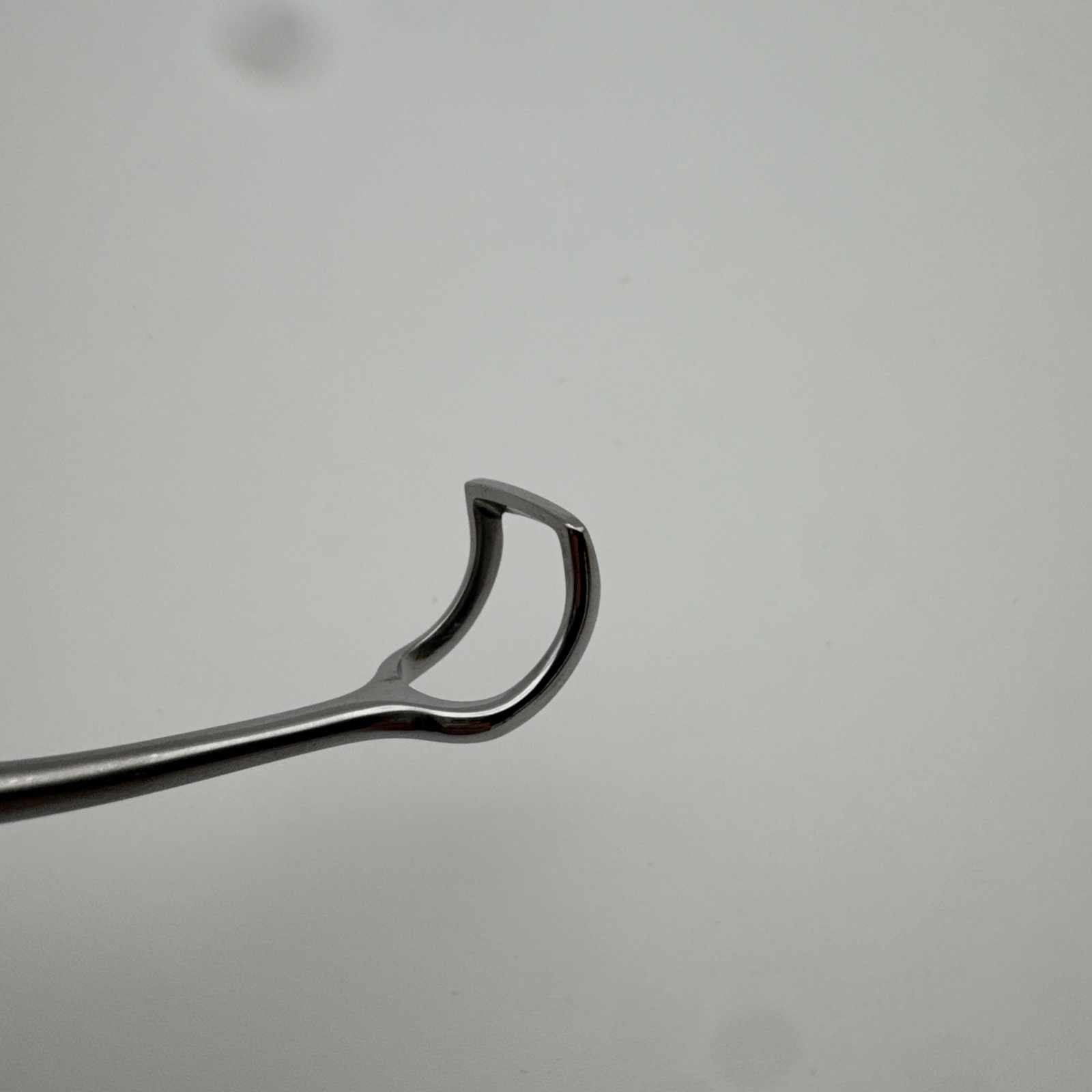 Storz N6010 Barnhill adenoid curette, size #0, reverse curved, 8.5»