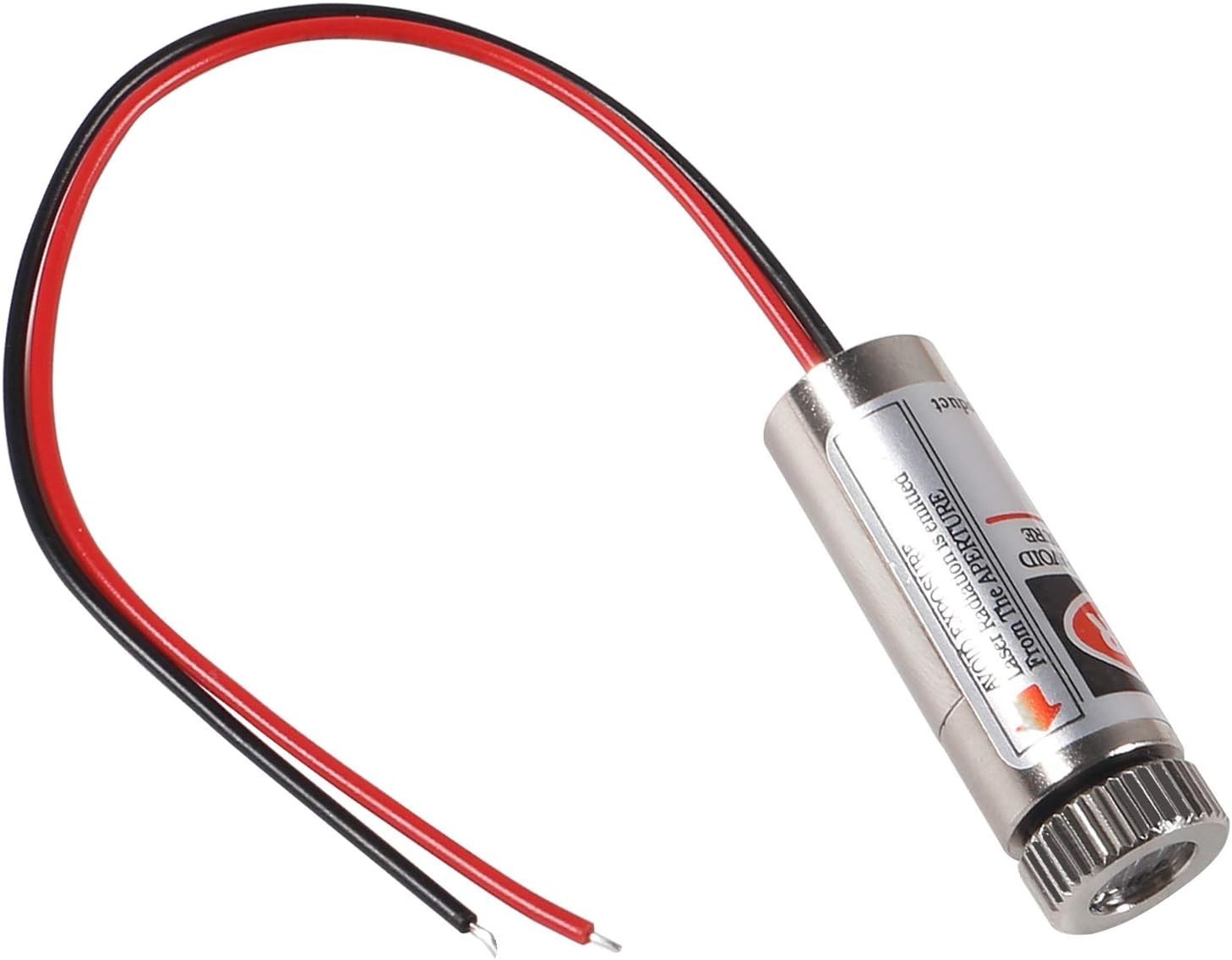 650nm 5mW Red Dot Laser Module 12mm Brass APC Driver 3-6V DC Adjustable Focus