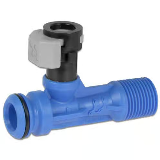 VersaDial 717086 PC2 Composite Quick Connect Injector 2.25 GPM 1 Barb Dark Blue