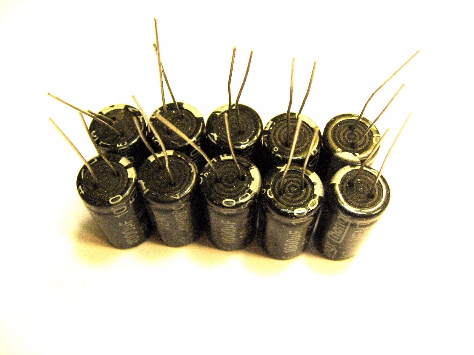 1000uF 50V (10x) Electrolytic Capacitors 50V 1000uF Volume 13X25mm