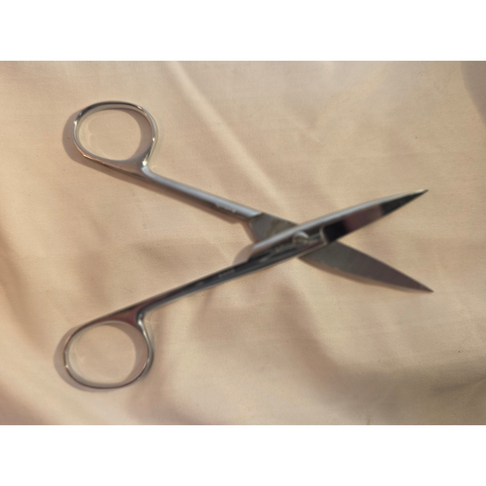 Vintage RAL Stainless Steel Straight Iris Scissors 4.5 Inch Precision Shears