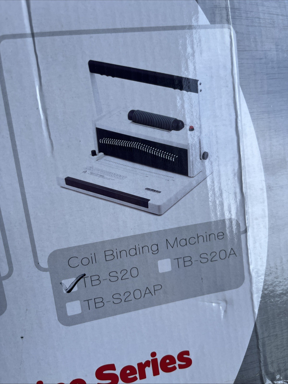 Trubind Coilbind TB-S20 Coil Binding Machine 4:1 Manual Round Hole Punch & Coils