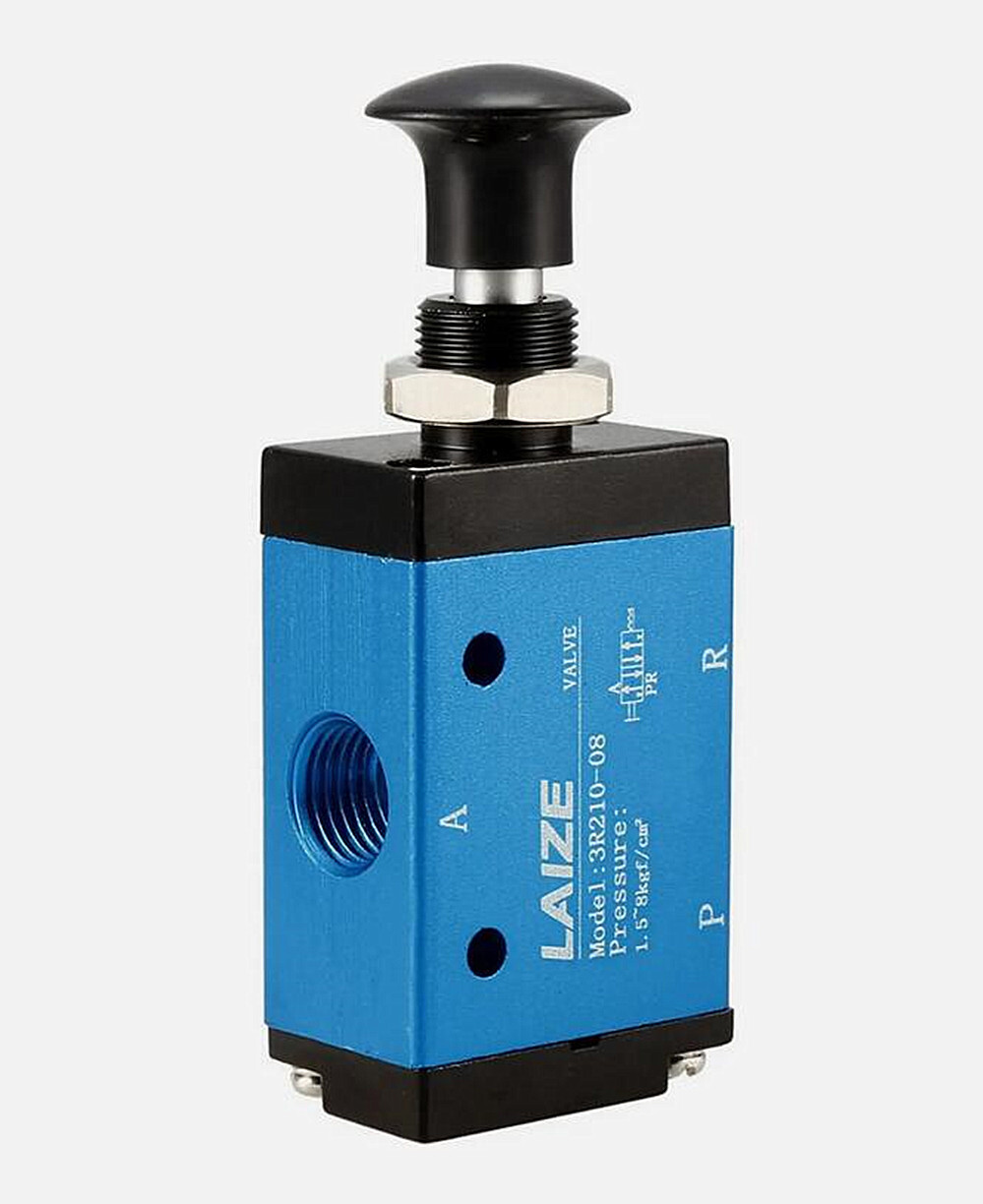 1x Manual Hand Pull Push Solenoid Valve 2 Position 3 Way Pneumatic G 1/4″ Thread