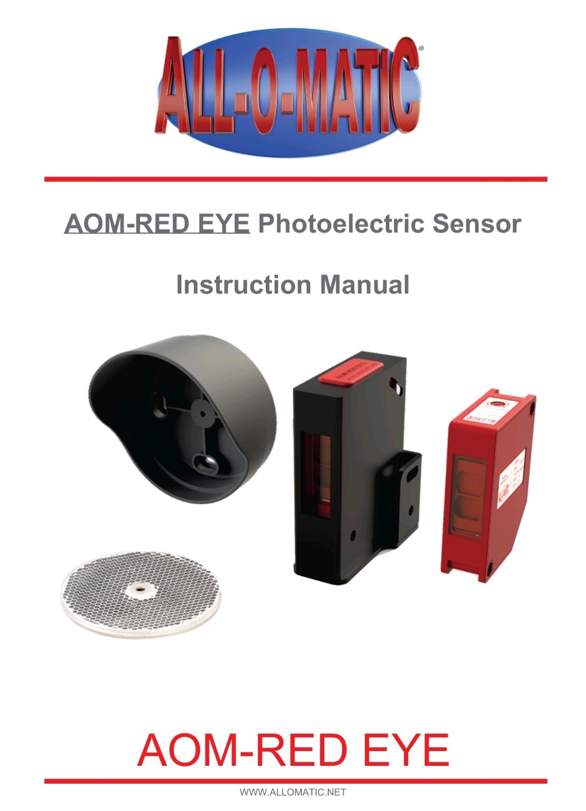 All-O-Matic Photo Eye Sensor Model AOM-RED EYE New In Box
