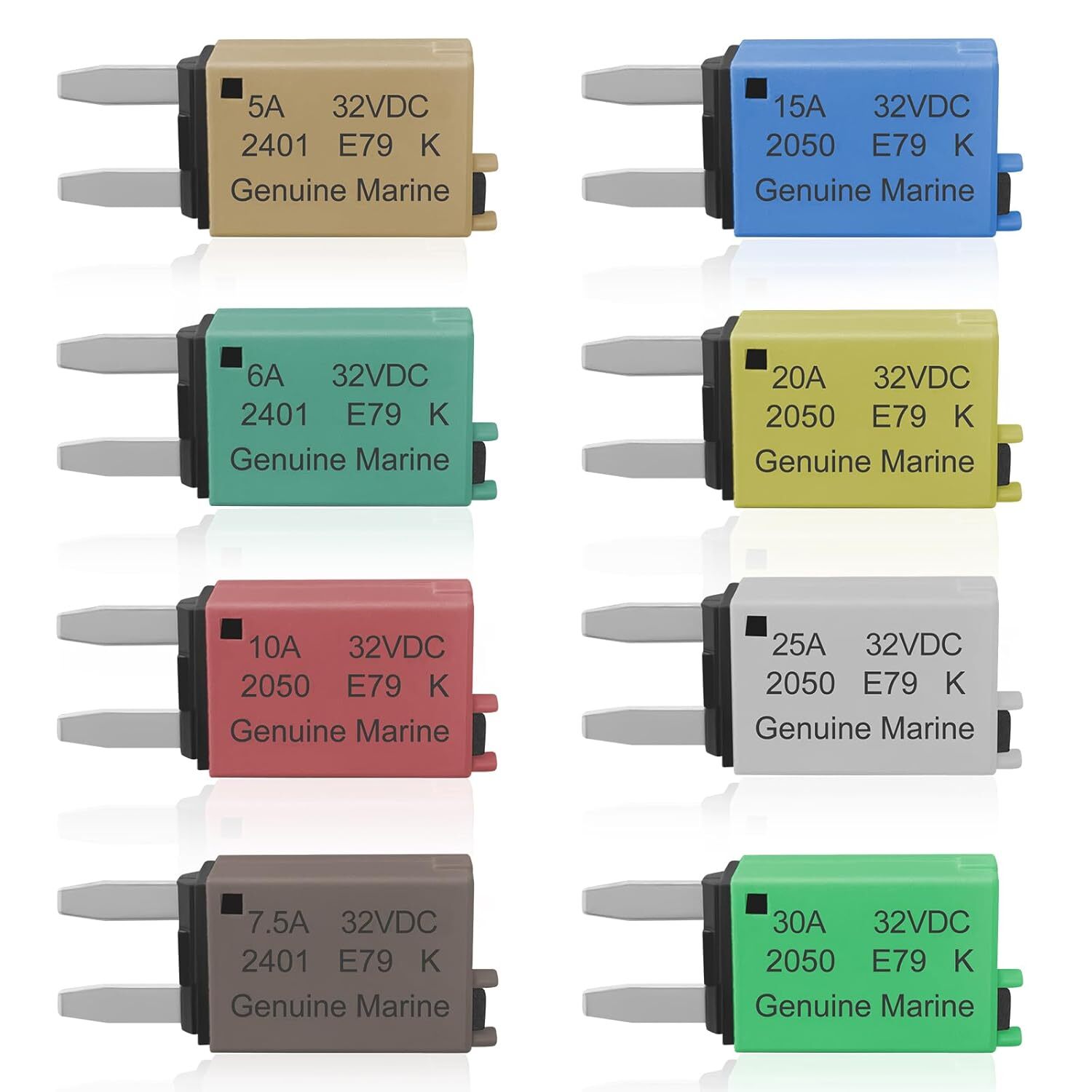 14 x DC 32V Resetable Mini ATM Circuit Breaker Blade Fuse for Car Truck Boat USA