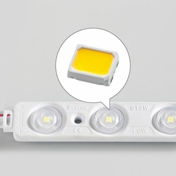 200/pack SMD 2835 116ft Waterproof LED Module 3 LED Chips White, DC12V