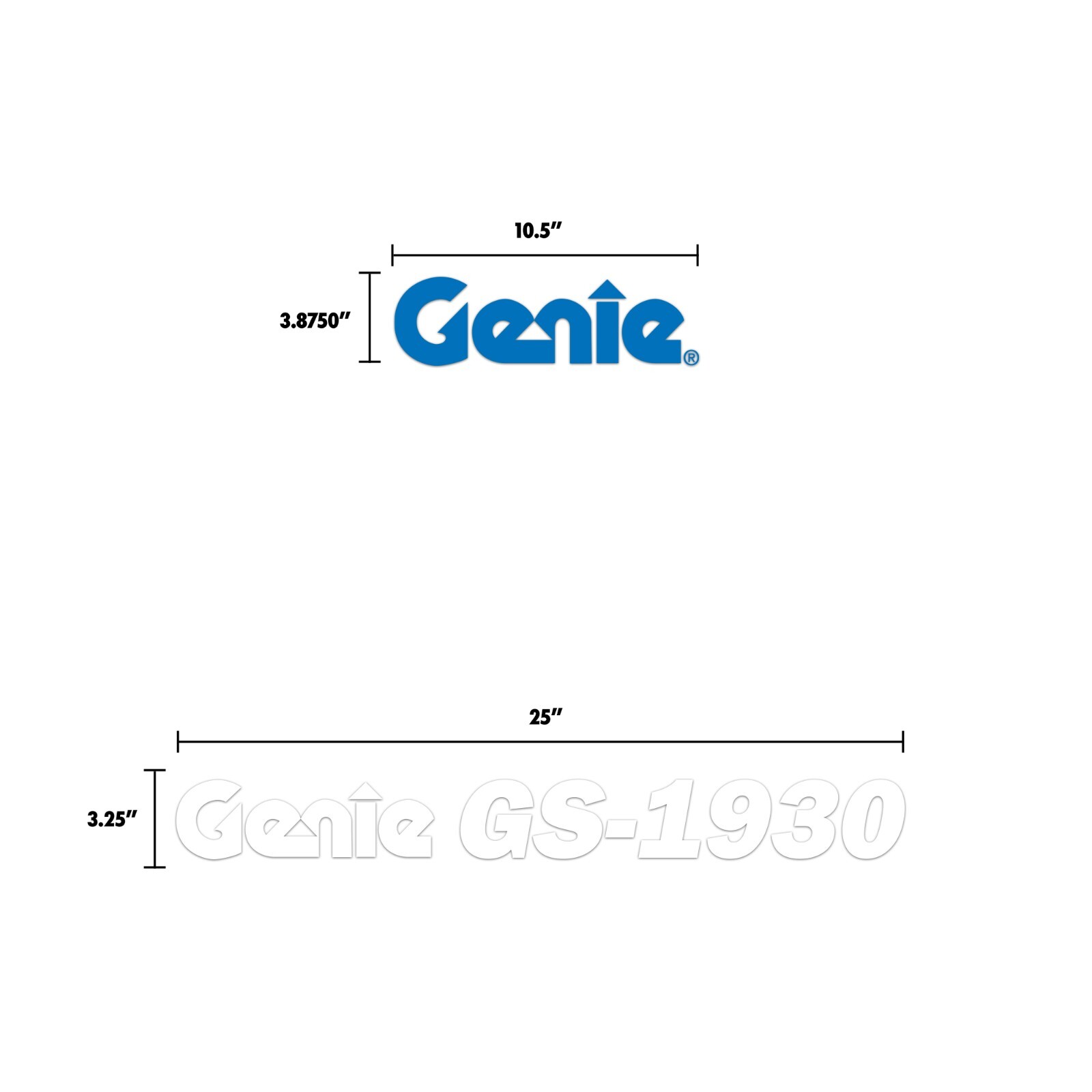 Complete Decal Kit for Genie GS-1930 Decal Kit Sicssor Lift Stickers USA Made!