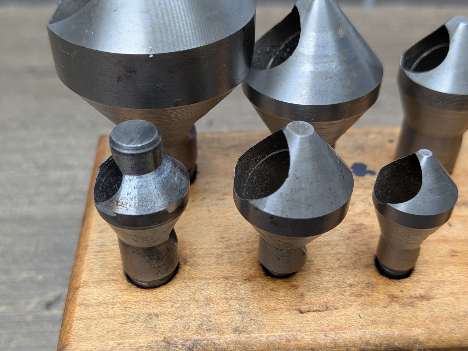 WELDON 82° HSS ZERO FLUTE PILOT COUNTERSINKS CS8-1 TO CS48, 11pc, USA MADE