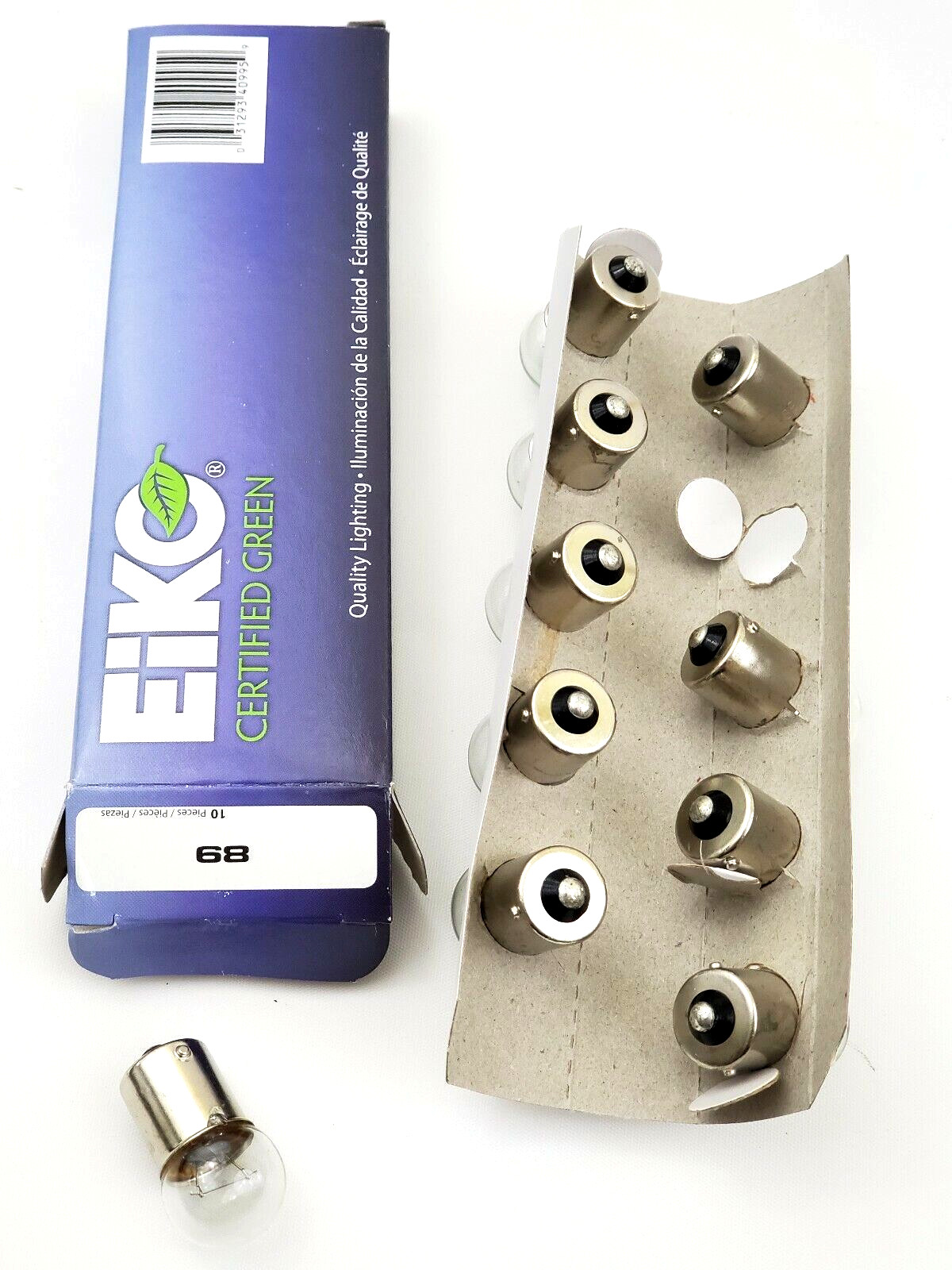 Lot of 4 Boxes of 10 Eiko 89 Miniature Lamps 13 Volt 0.58 Amp SC Bayonet Base