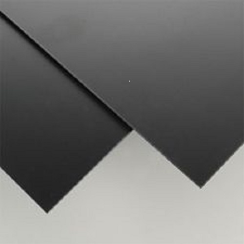 (10 Pack) Black Polystyrene Plastic Sheet – 0.020″ Thick – 6″ x 6″