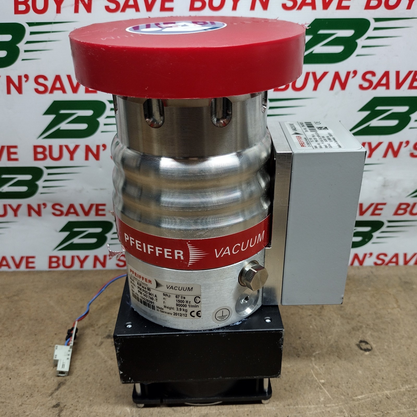 Pfeiffer Vacuum HiPace 80 Turbomolecular Pump w/ TC 110 Controller – FOR PARTS