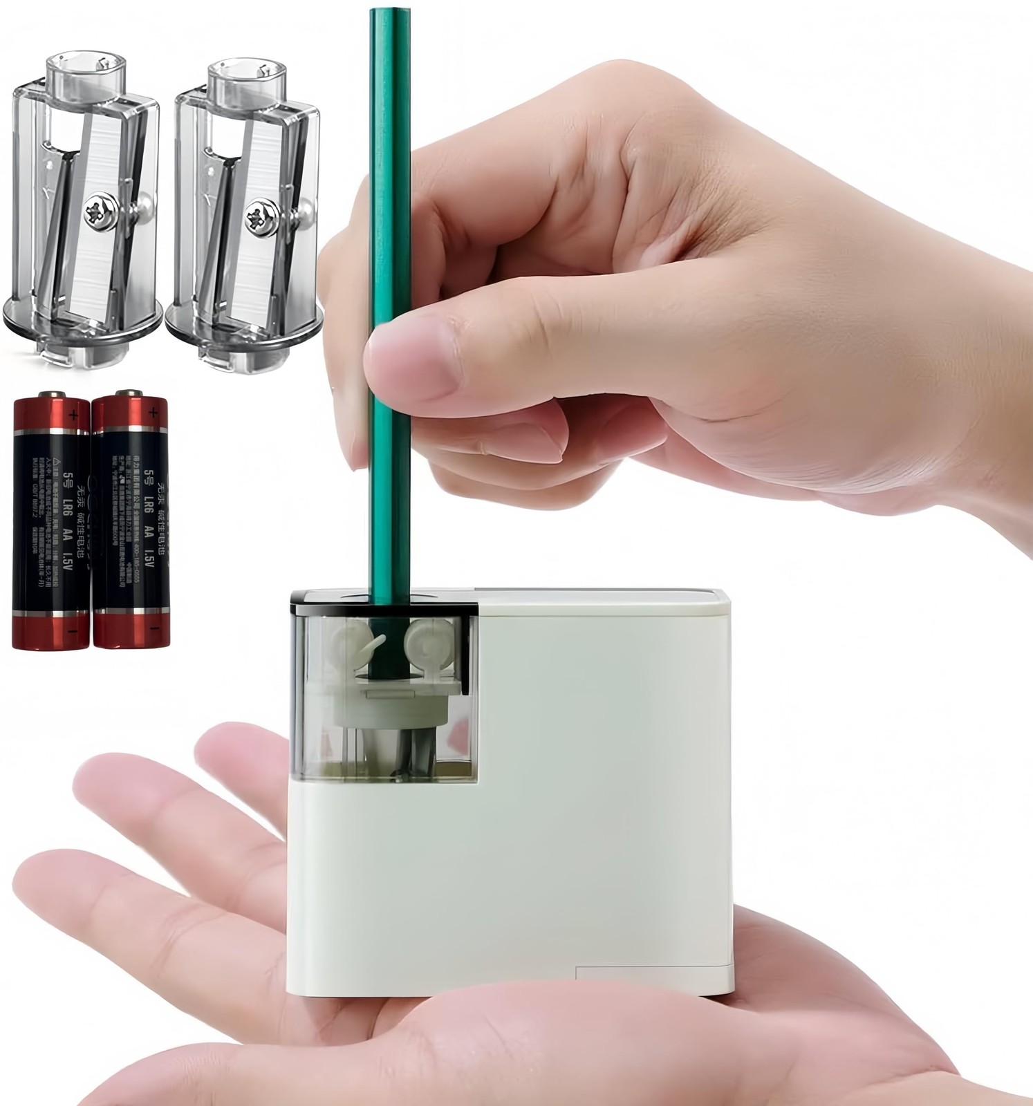 Electric Pencil Sharpener with Battery, Battery Powered,for Colored Pencils H…