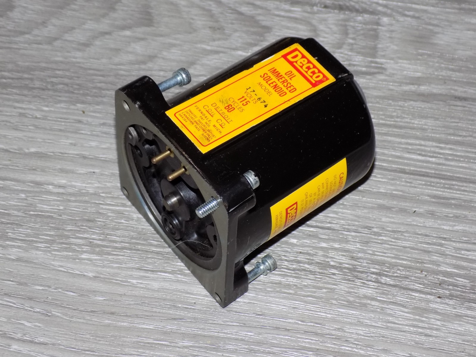 DECCO 17-674 OIL IMMERSED COIL 115VAC