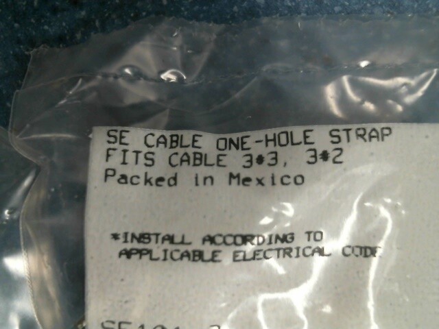 Thomas & Betts SE101-3, SE Cable One Hole Strap, Pack of 3, Lot of 3, FREE SHIP