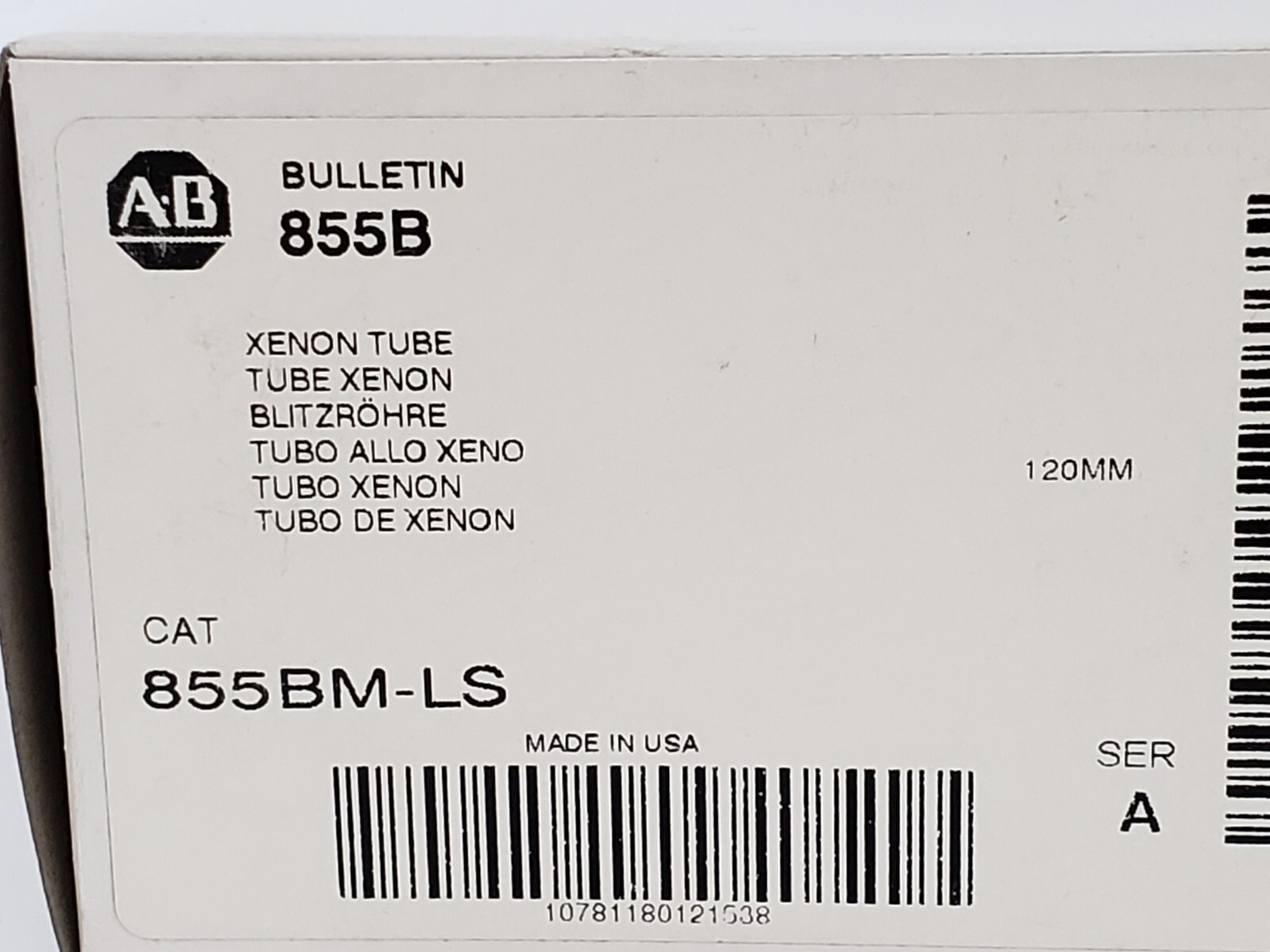 ALLEN BRADLEY 855BM-LS REPLACEMENT LAMP XENON STROBE SERIES A NIB