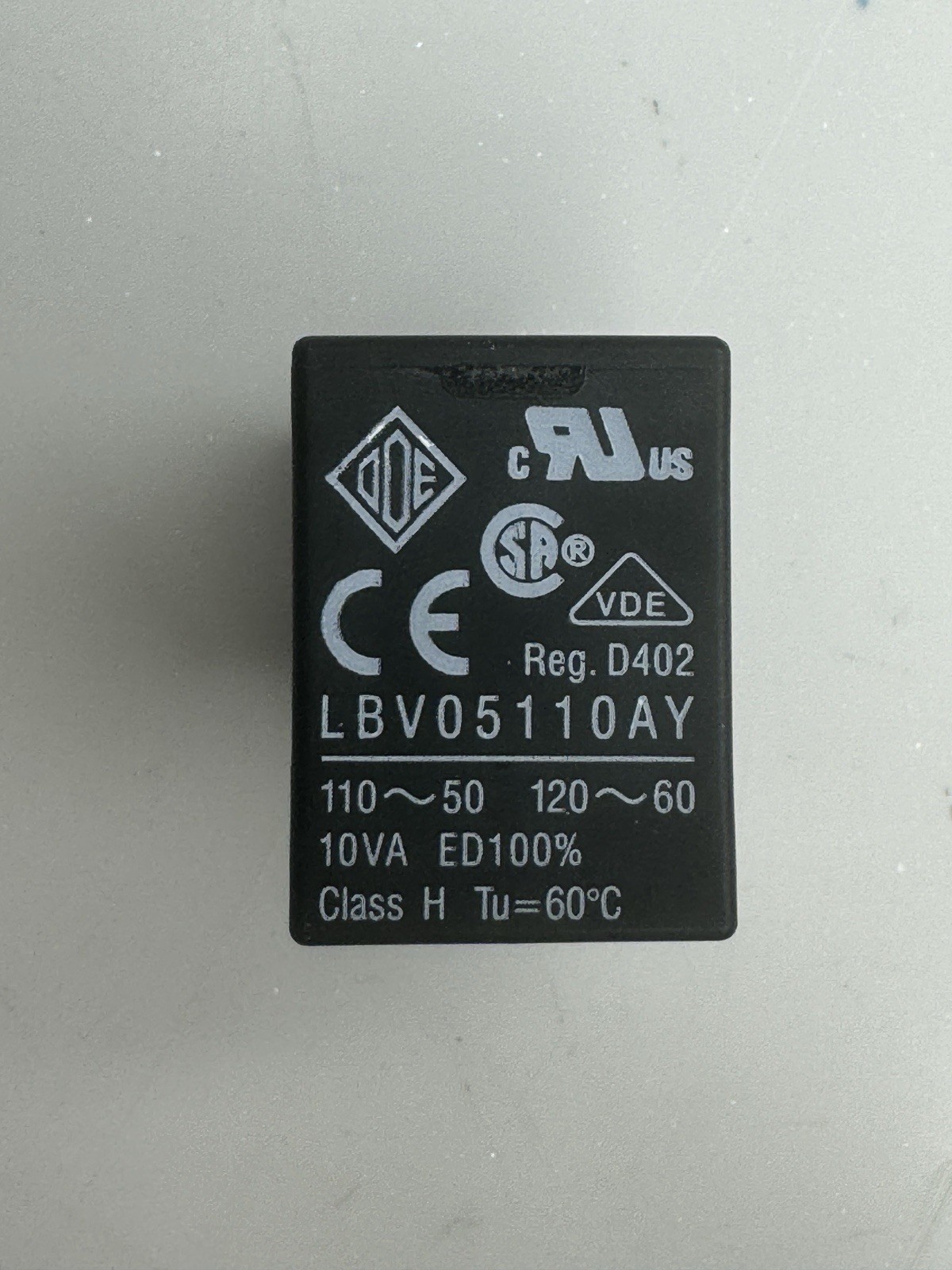 ODE LBV05110AY 110-120VAC Solenoid Valve Coil