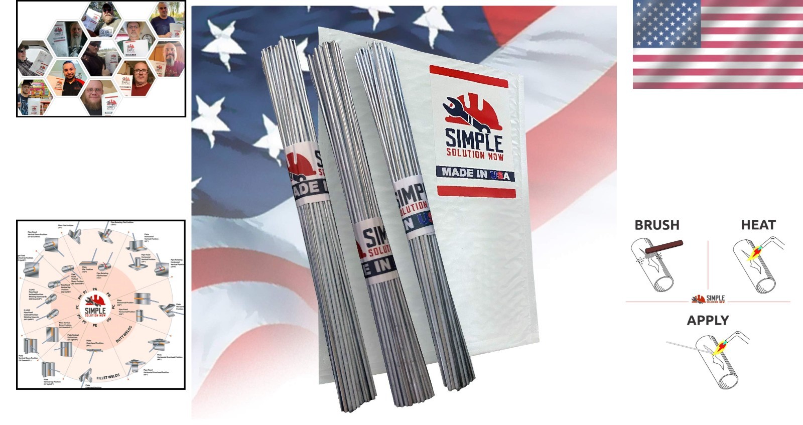 Simple Solution Now Welding Rods – 30 Aluminum Rods