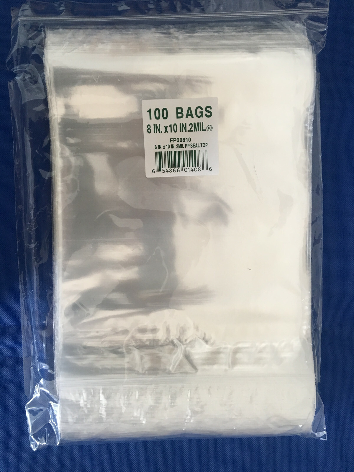Elkay Plastics Cello Reclosable Polypropylene Ziplock Top Hang Hole Bags 2Mil