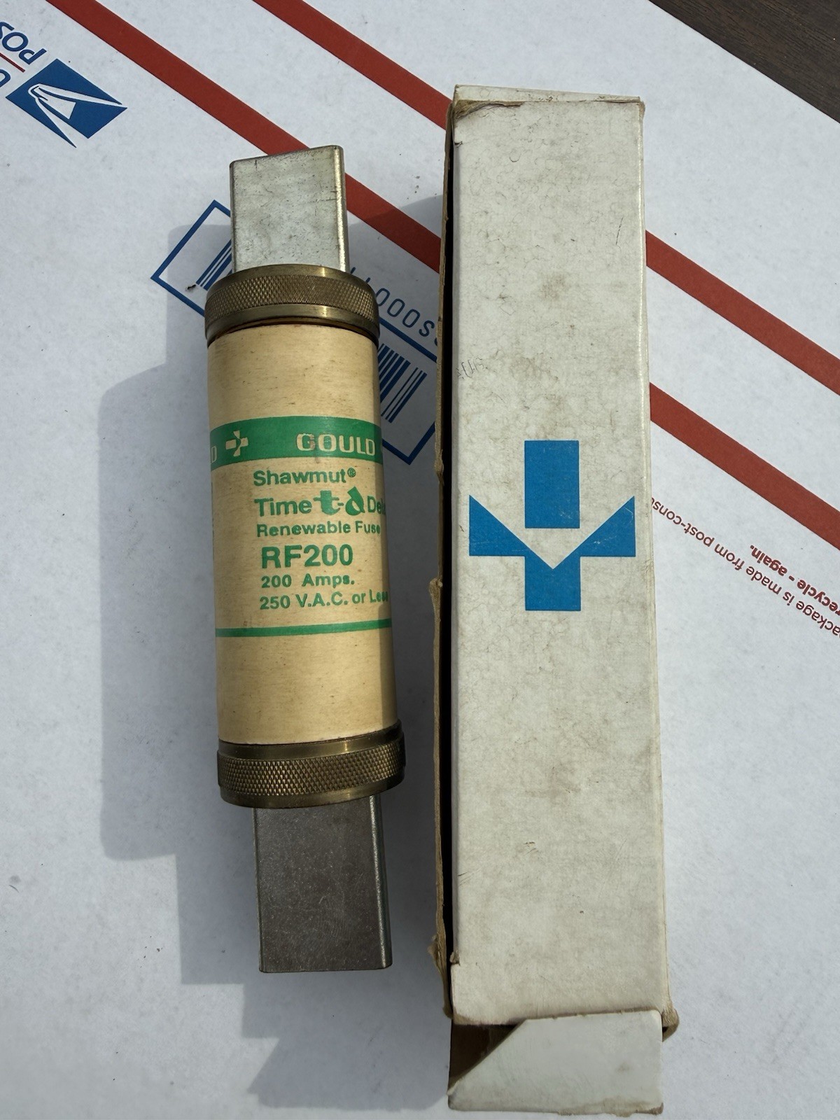 Gould Shawmut RF200 200A 250V AC Renewable Fuse