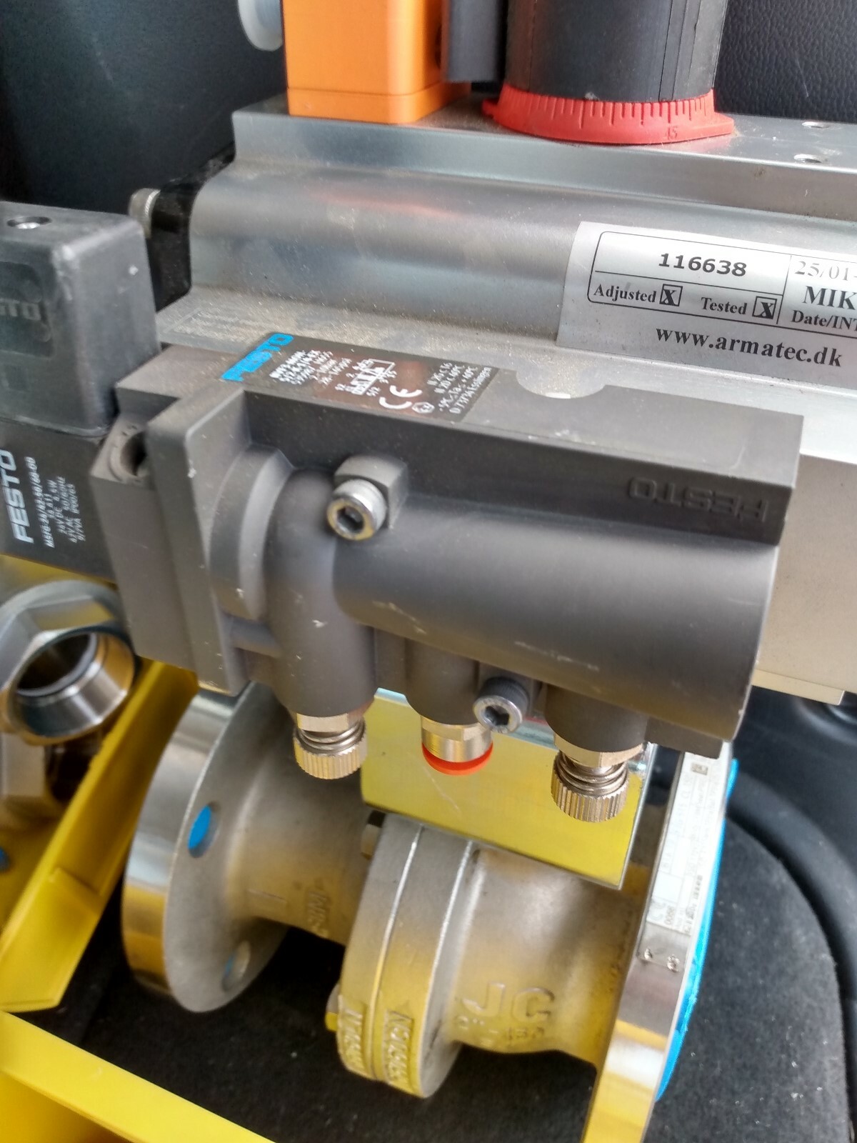 actreg pneumatic actuator double acting valve