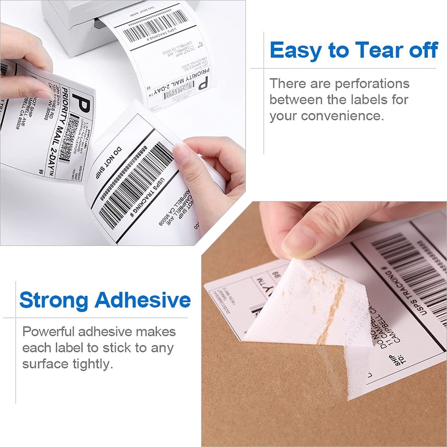 1000 Labels Compatible MUNBYN 4″x6″ Direct Thermal Label, (500 Labels/Stack) …