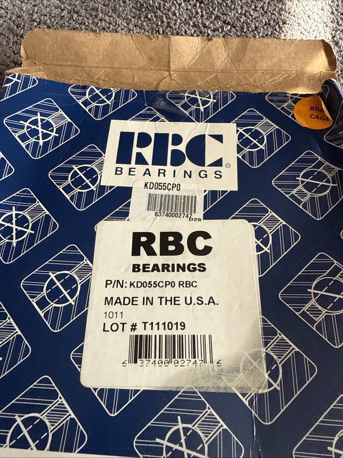 RBC BEARINGS KD055CP0-RBC (BRAND NEW)