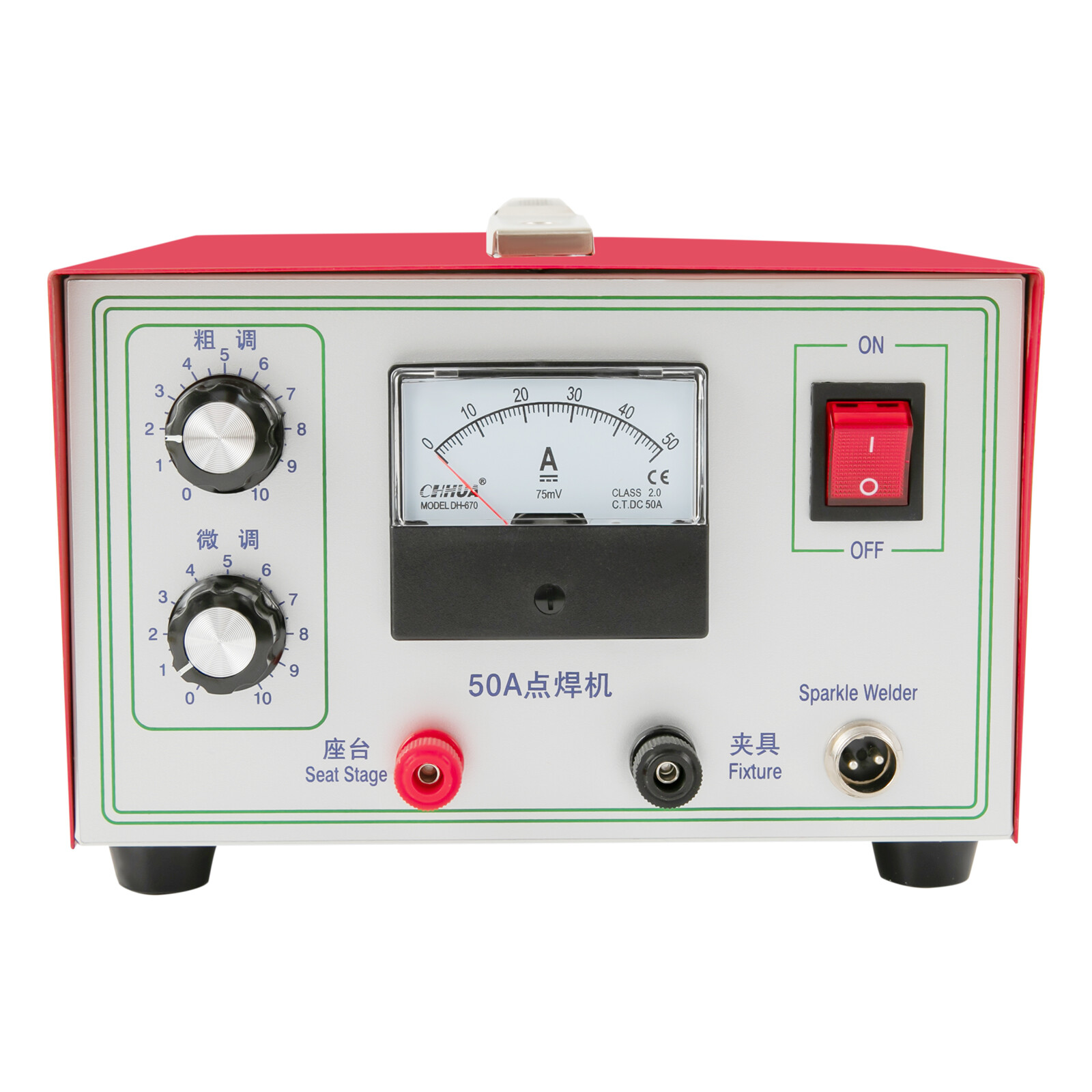 50A Countertop Jewelry Welding Machine Jewellery Spot Welder 500W 0.5-1.2mm
