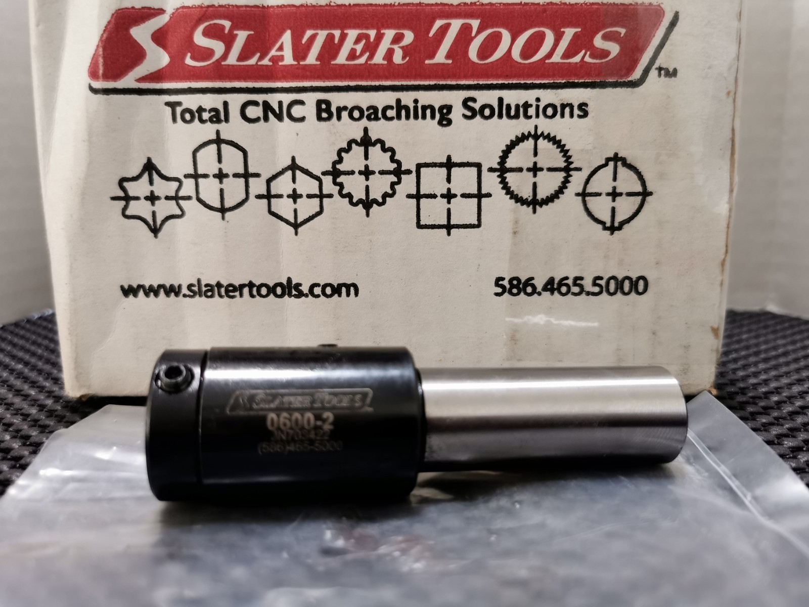 Slater Tools 0600-2 Internal Adjustment-Free Rotary Broach Small Swiss Type