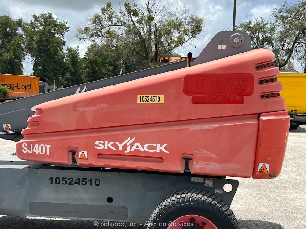 2016 Skyjack SJ40T 40′ 4WD Diesel Telescopic Boom Lift Aerial Platform bidadoo