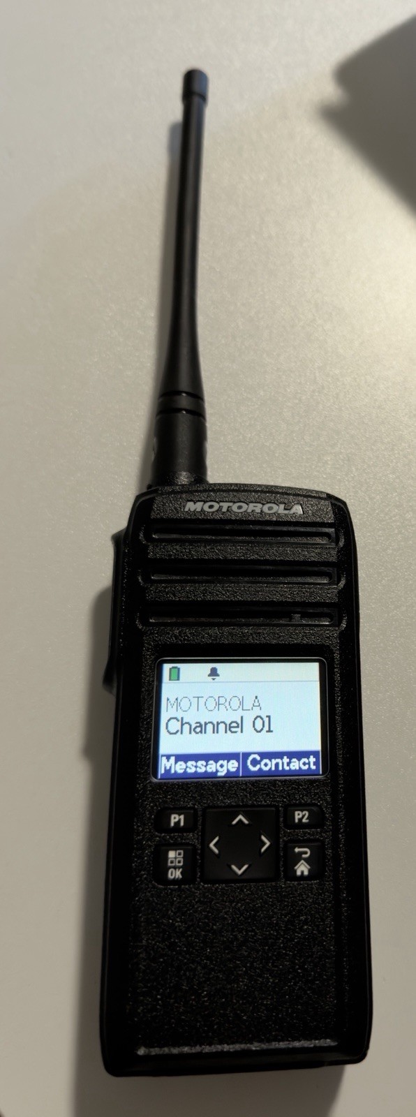 Motorola DTR700 Portable Handheld Two-Way Radio w/ Charging Dock Base