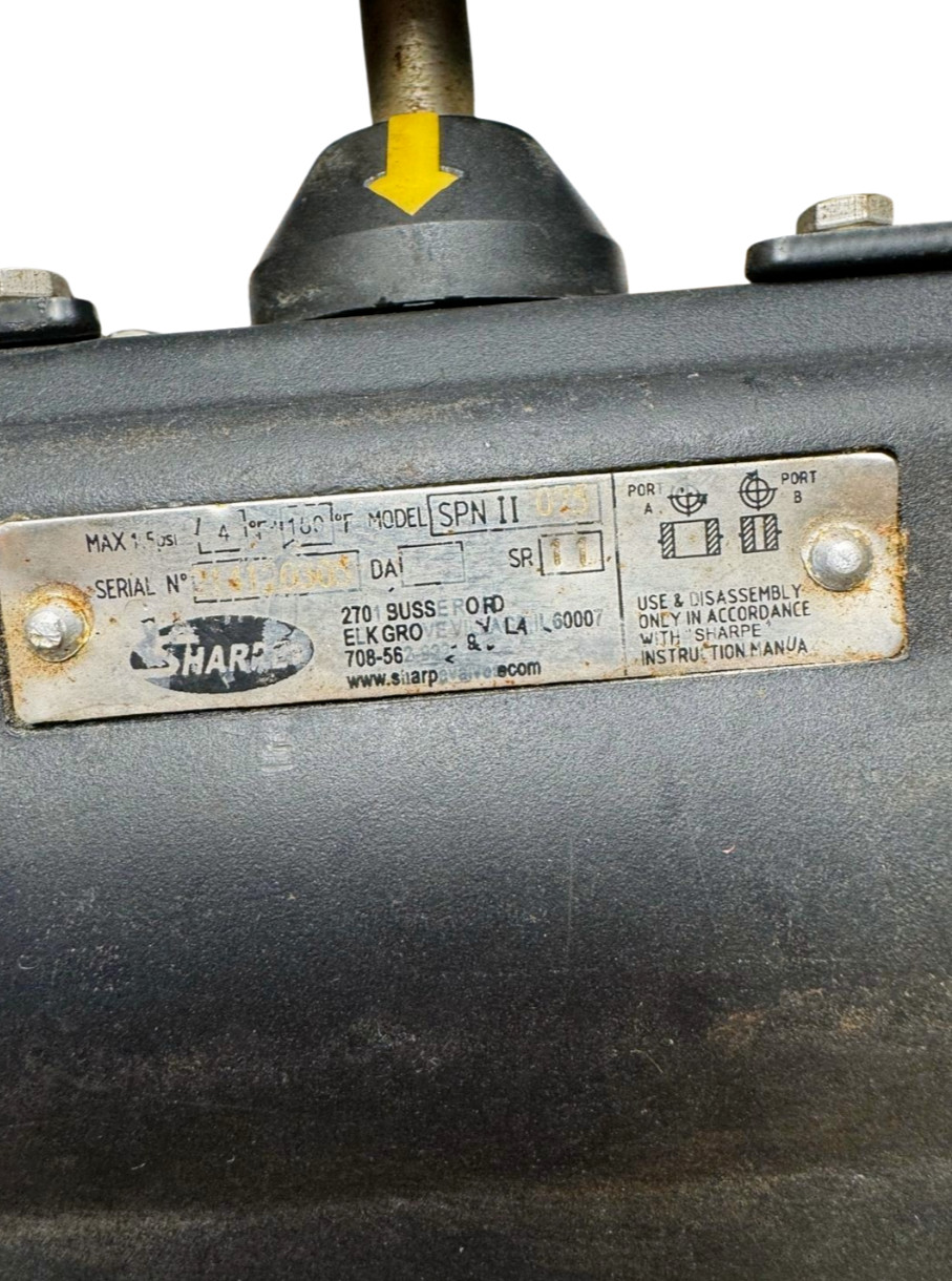 Sharpe SPNII075 Actuator w/SLXS4MH10 WT Limit Switch Indicator & 7019-9DB Coil