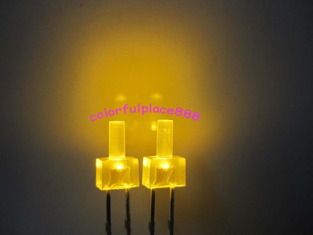 100pcs, 2mm Flat Top Diffused Red Yellow Blue Green White LED Diodes Leds Light