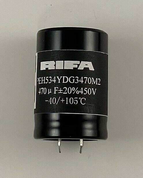 SET OF 2 RIFA PEH534YDG3470M2 CAPACITOR 470 uF +/-20% 450 V -40/+105C TESTED